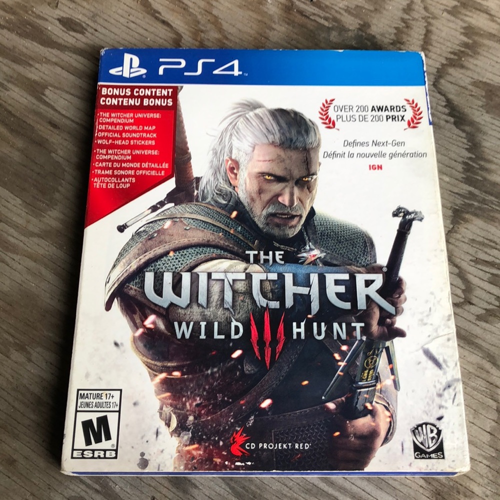 PS4 - The Witcher Wild Hunt